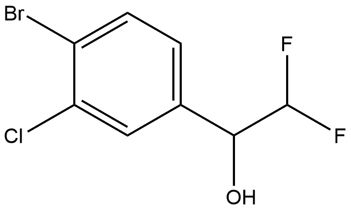 4-Bromo-3-chloro-α-(difluoromethyl)benzenemethanol Structure