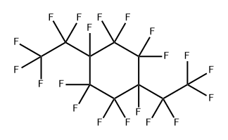 Cyclohexane, 1,1,2,2,3,4,4,5,5,6-decafluoro-3,6-bis(1,1,2,2,2-pentafluoroethyl)- Structure