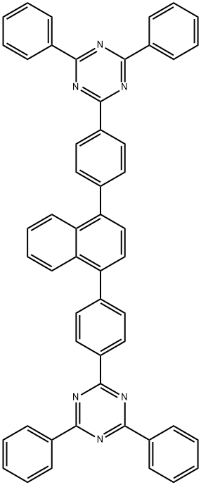 1,3,5-Triazine, 2,2'-(1,4-naphthalenediyldi-4,1-phenylene)bis[4,6-diphenyl- Structure