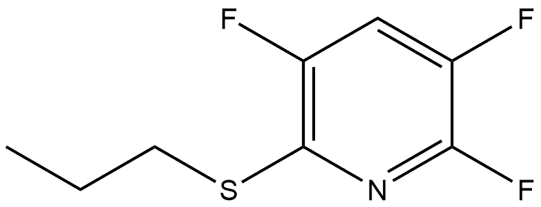 2,3,5-Trifluoro-6-(propylthio)pyridine Structure