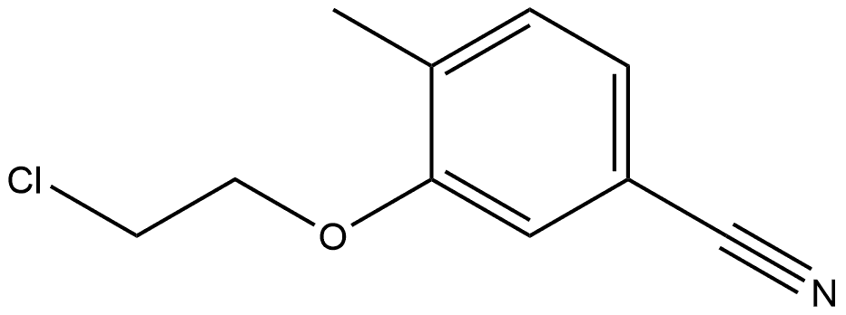 3-(2-Chloroethoxy)-4-methylbenzonitrile Structure