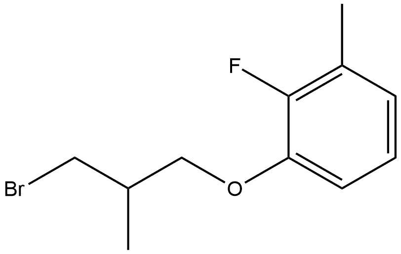 1-(3-Bromo-2-methylpropoxy)-2-fluoro-3-methylbenzene Structure