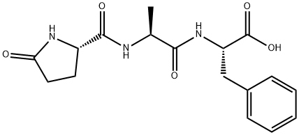 (S)-2-((S)-2-((S)-5-Oxopyrrolidine-2-carboxamido)propanamido)-3-phenylpropanoic acid Structure