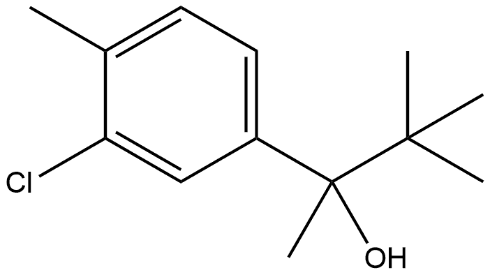 3-Chloro-α-(1,1-dimethylethyl)-α,4-dimethylbenzenemethanol Structure