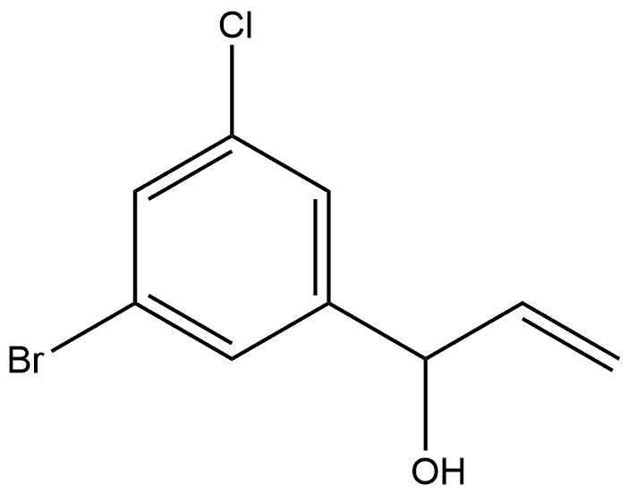 3-Bromo-5-chloro-α-ethenylbenzenemethanol Structure