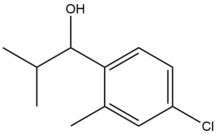 1-(4-chloro-2-methylphenyl)-2-methylpropan-1-ol Structure