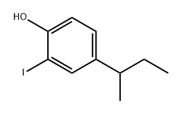 Phenol, 2-iodo-4-(1-methylpropyl)- Structure