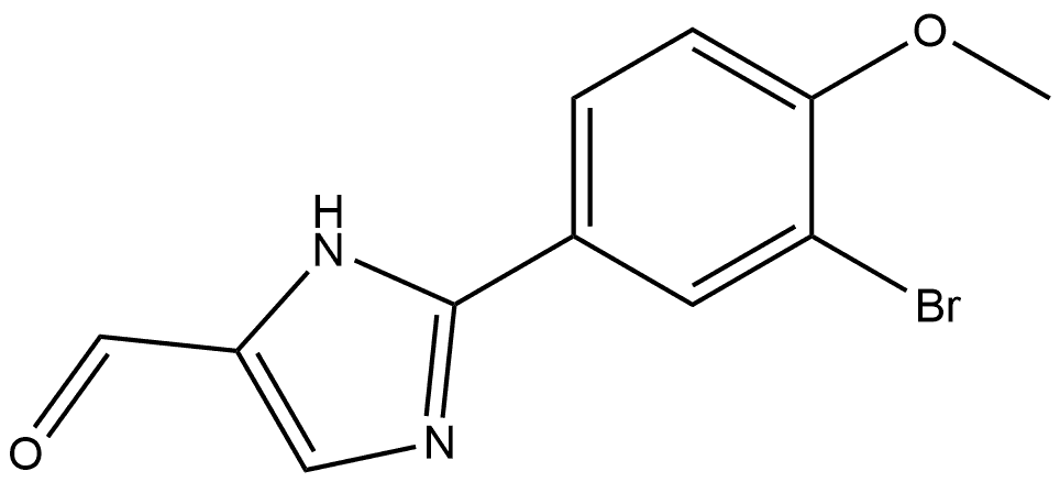 2-(3-Bromo-4-methoxyphenyl)-1H-imidazole-5-carbaldehyde Structure