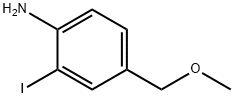 Benzenamine, 2-iodo-4-(methoxymethyl)- 구조식 이미지