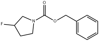 1-Pyrrolidinecarboxylic acid, 3-fluoro-, phenylmethyl ester 구조식 이미지