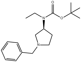 Carbamic acid, ethyl[1-(phenylmethyl)-3-pyrrolidinyl]-, 1,1-dimethylethyl ester, (S)- (9CI) Structure