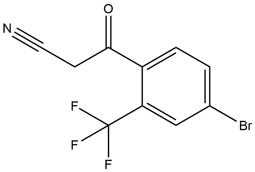 4-Bromo-2-(trifluoromethyl)benzoylacetonitrile 구조식 이미지