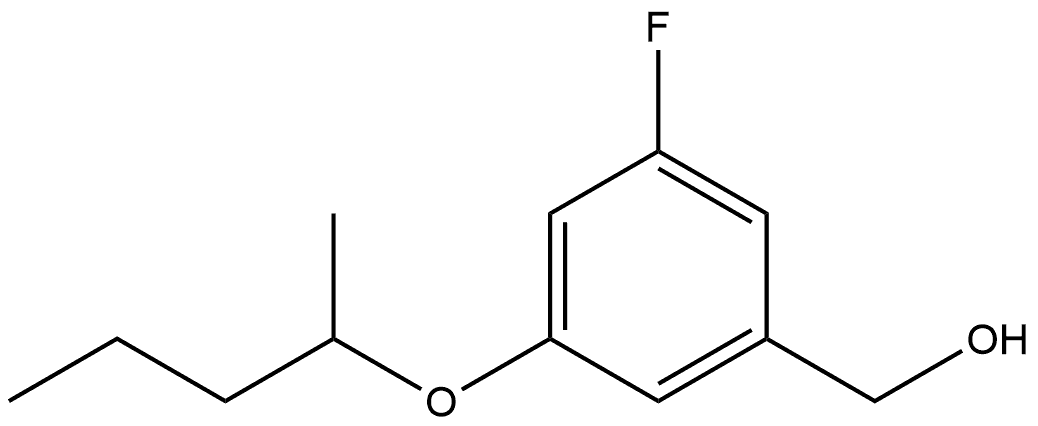 3-Fluoro-5-(1-methylbutoxy)benzenemethanol Structure