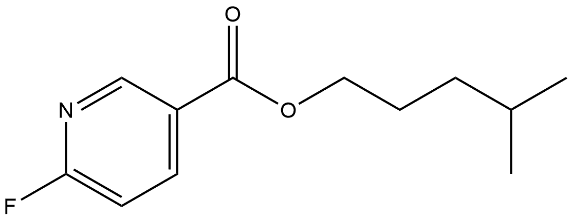 4-Methylpentyl 6-fluoro-3-pyridinecarboxylate Structure