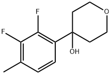 4-(2,3-difluoro-4-methylphenyl)tetrahydro-2H-pyran-4-ol Structure