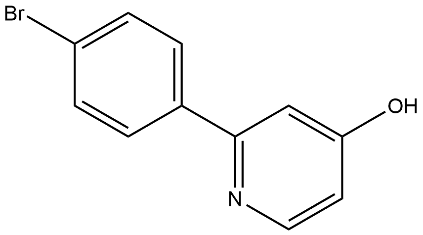 2-(4-Bromophenyl)-4-pyridinol Structure