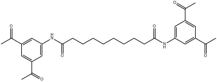 Decanediamide, N1,N10-bis(3,5-diacetylphenyl)- Structure