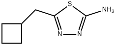 5-(Cyclobutylmethyl)-1,3,4-thiadiazol-2-amine 구조식 이미지