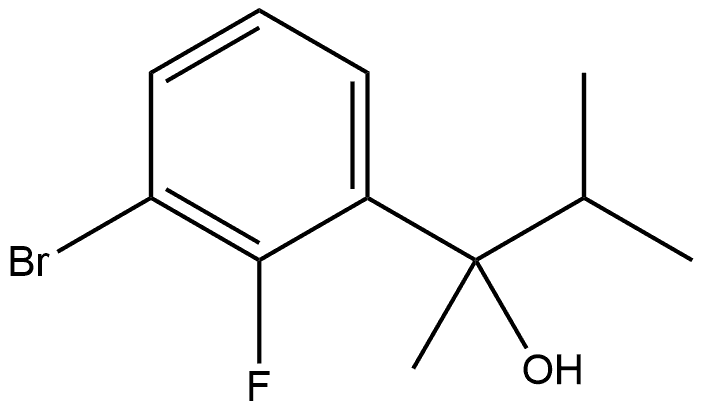 3-Bromo-2-fluoro-α-methyl-α-(1-methylethyl)benzenemethanol Structure