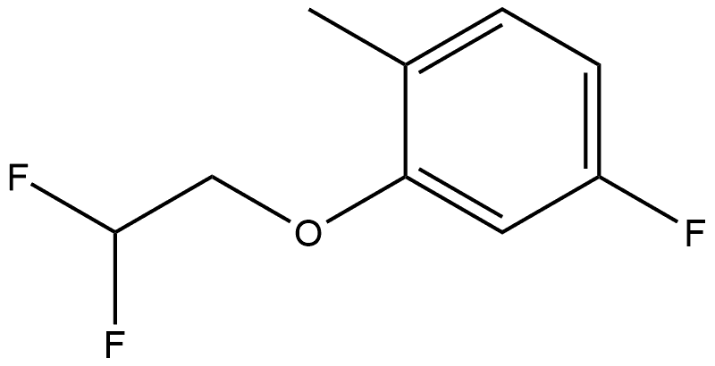 2-(2,2-Difluoroethoxy)-4-fluoro-1-methylbenzene Structure