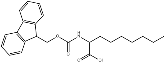 Nonanoic acid, 2-[[(9H-fluoren-9-ylmethoxy)carbonyl]amino]- Structure