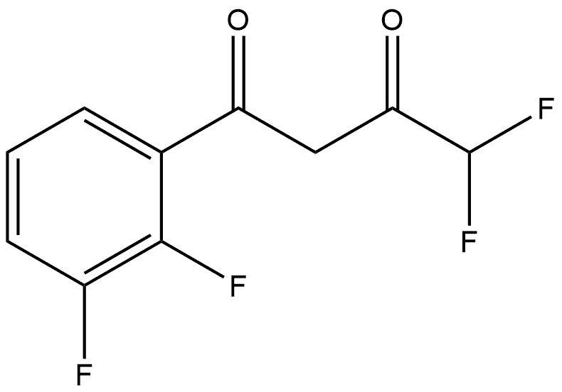 1-(2,3-Difluorophenyl)-4,4-difluoro-1,3-butanedione Structure