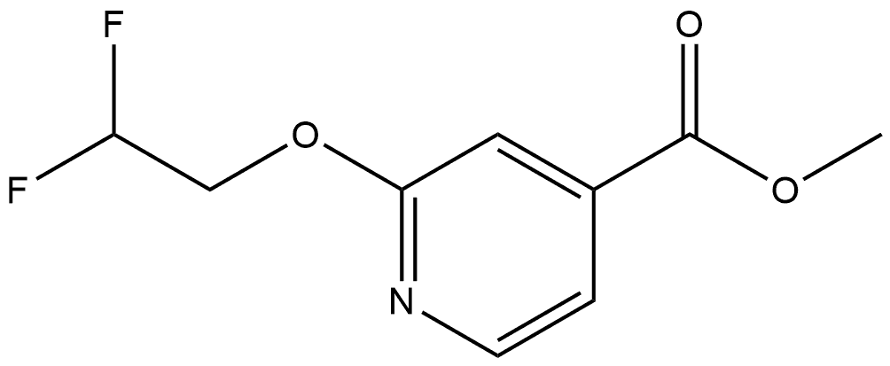 Methyl 2-(2,2-difluoroethoxy)-4-pyridinecarboxylate Structure