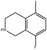 Isoquinoline, 8-fluoro-1,2,3,4-tetrahydro-5-methyl- Structure