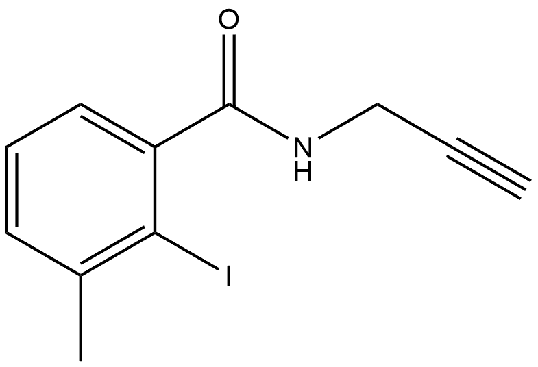 2-Iodo-3-methyl-N-2-propyn-1-ylbenzamide Structure