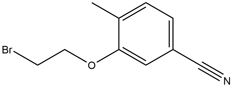 3-(2-Bromoethoxy)-4-methylbenzonitrile Structure