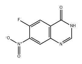 4(3H)-Quinazolinone, 6-fluoro-7-nitro- Structure