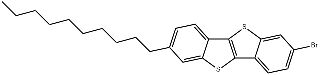 [1]Benzothieno[3,2-b][1]benzothiophene, 2-bromo-7-decyl- 구조식 이미지