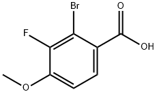 2-bromo-3-fluoro-4-methoxybenzoic acid Structure