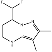 7-(Difluoromethyl)-2,3-dimethyl-4,5,6,7-tetrahydropyrazolo[1,5-a]pyrimidine 구조식 이미지