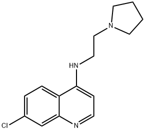 7-Chloro-N-(2-(pyrrolidin-1-yl)ethyl)quinolin-4-amine 구조식 이미지