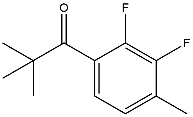 1-(2,3-Difluoro-4-methylphenyl)-2,2-dimethyl-1-propanone Structure