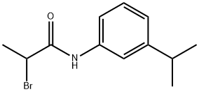 Propanamide, 2-bromo-N-[3-(1-methylethyl)phenyl]- Structure