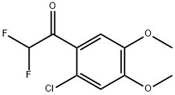 1-(2-Chloro-4,5-dimethoxyphenyl)-2,2-difluoroethanone Structure