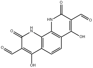 1,10-Phenanthroline-3,8-dicarboxaldehyde, 1,2,9,10-tetrahydro-4,7-dihydroxy-2,9-dioxo- Structure