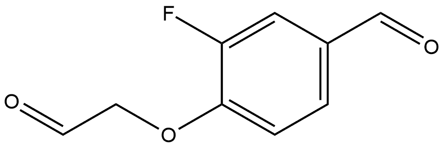 3-Fluoro-4-(2-oxoethoxy)benzaldehyde Structure