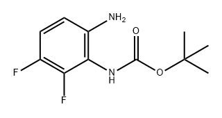 Carbamic acid, N-(6-amino-2,3-difluorophenyl)-, 1,1-dimethylethyl ester Structure