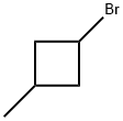 1-bromo-3-methylcyclobutane Structure