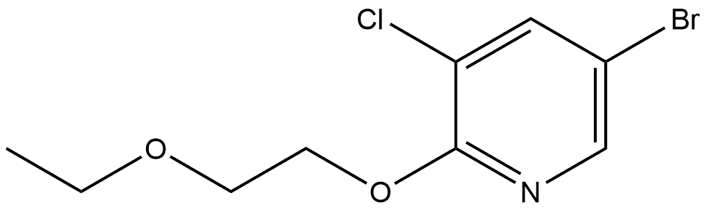 5-Bromo-3-chloro-2-(2-ethoxyethoxy)pyridine Structure