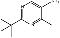 2-tert-butyl-4-methylpyrimidin-5-amine Structure