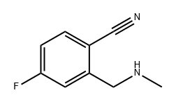 Benzonitrile, 4-fluoro-2-[(methylamino)methyl]- Structure