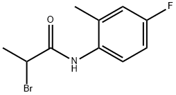 Propanamide, 2-bromo-N-(4-fluoro-2-methylphenyl)- 구조식 이미지