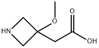 2-(3-methoxyazetidin-3-yl)acetic acid hydrochloride Structure