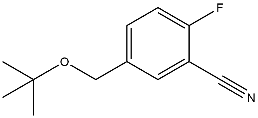 5-[(1,1-Dimethylethoxy)methyl]-2-fluorobenzonitrile Structure