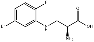 Alanine, 3-[(5-bromo-2-fluorophenyl)amino]- Structure