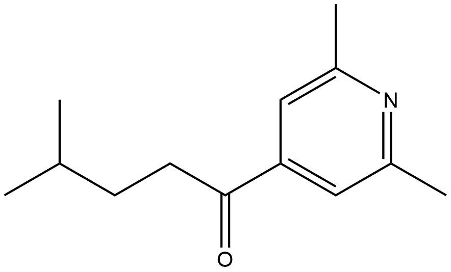 1-(2,6-Dimethyl-4-pyridinyl)-4-methyl-1-pentanone Structure